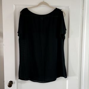 Black Cut Sleeve Blouse